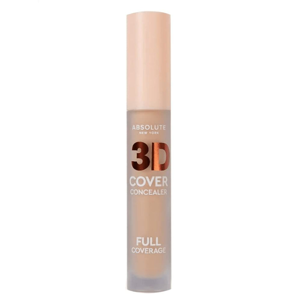 absolute new york 3d cover concealer mfdc03 neutral beige full coverage 24h matte makeup product