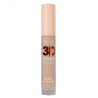 absolute new york 3d cover concealer mfdc03 neutral beige full coverage 24h matte makeup product