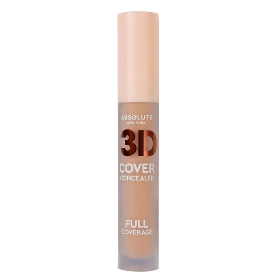 absolute new york 3d cover concealer mfdc04 peachy sand full coverage 24h matte makeup product