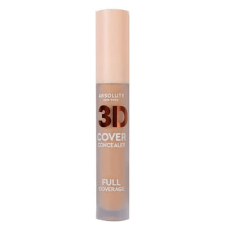 absolute new york 3d cover concealer mfdc04 peachy sand full coverage 24h matte makeup product