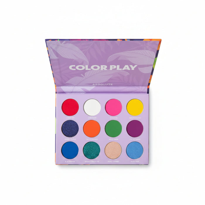 Absolute New York 12 Colour Multi Formula Palette MESP03 eyeshadow palette matte shimmer metallic blendable eye makeup colors
