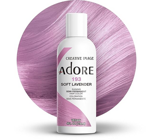Adore Semi-Permanent Hair Color 193 Soft Lavender 118ml | Gentle & Vibrant Hair Dye