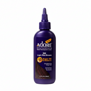 adore plus semi permanent hair color 364 light red brown vibrant shiny ammonia free dye