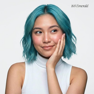 adore semi permanent hair color 168 emerald 118ml bold rich green conditioning shiny smooth hair dye product