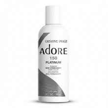adore 150 platinum semi permanent hair color 118ml conditioning hair dye with icy platinum blonde tones and glossy shine for soft bright hair