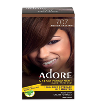 adore medium chestnut cream permanent hair color warm brown gray coverage long lasting shiny hair dye product