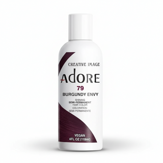 adore semi permanent hair color 79 burgundy envy 118ml deep red bold vibrant conditioning shiny hair dye product