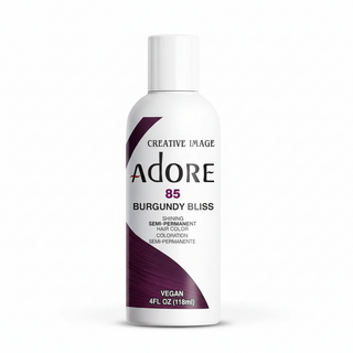 adore semi permanent hair color 85 burgundy bliss 118ml rich burgundy purple conditioning shiny smooth hair dye product