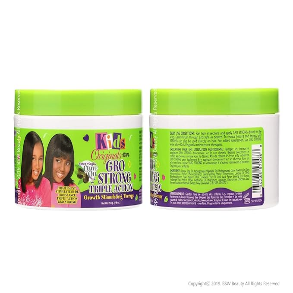 Africa's Best Kids Organics Gro Strong Triple Action Growth Stimulating Therapy 213g | Triple Action Hair Care