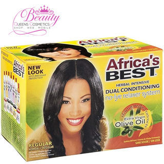 Africa's Best No Lye Relaxer System Regular Formula | Silky, Smooth & Straight Hair