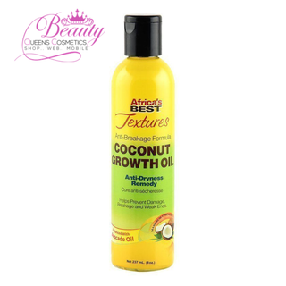 Africa's Best TEXTURES Anti-Breakage Coconut Growth Oil 237ml | Strengthen & Grow Hair