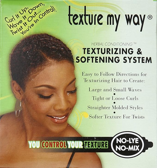 Texture My Way Texturizing & Softening System 1 Complete Application | No-Lye Hair Texturizer