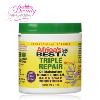 Africa’s Best Triple Repair Oil Moisturizer Miracle Cream 170g | Hair & Scalp Conditioner