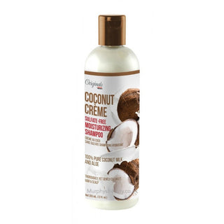 africa's best coconut creme sulfate-free moisturizing shampoo 355ml/12oz hydrate cleanse hair