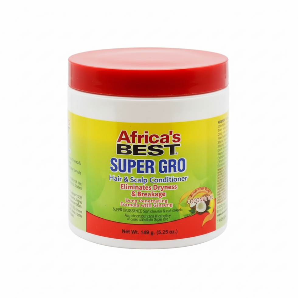 africa's best herbal gro super hair & scalp conditioner 149g strengthen moisturize