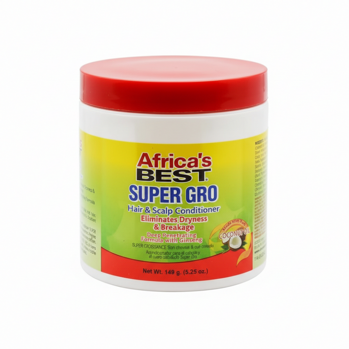 africa's best herbal gro super hair & scalp conditioner 149g strengthen moisturize