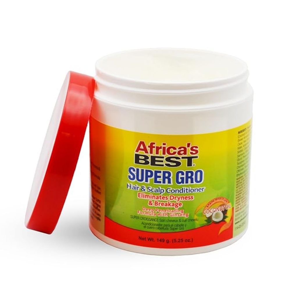 africa's best herbal gro super hair & scalp conditioner 149g strengthen moisturize