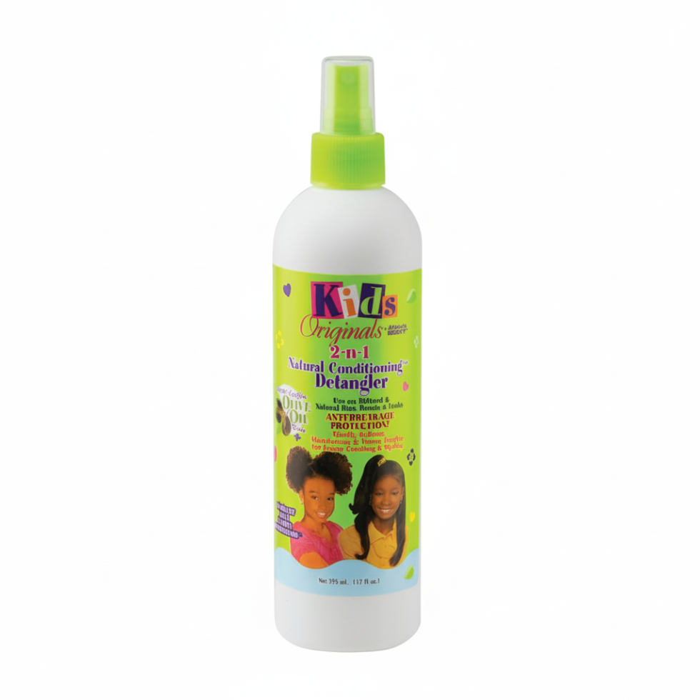 africas best kids organics detangler conditioning spray gentle hair care tangle free smooth soft manageable hair