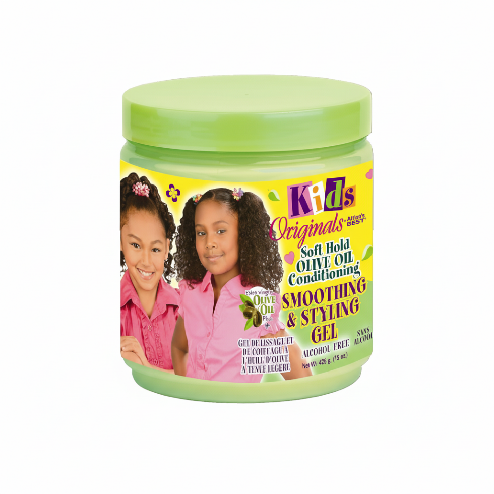 africa's best kids originals soft hold olive oil conditioning smoothing & styling gel 426g