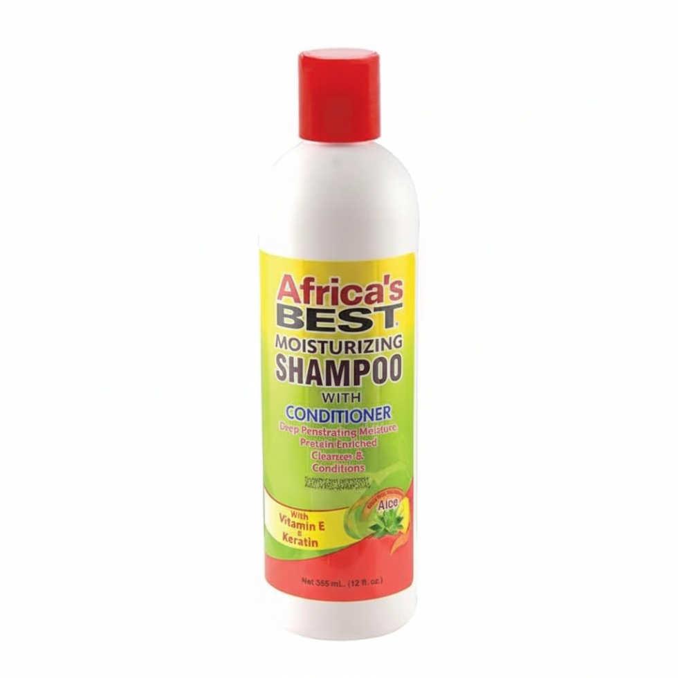 africa's best moisturizing shampoo with conditioner 355ml hydrate detangle nourish hair
