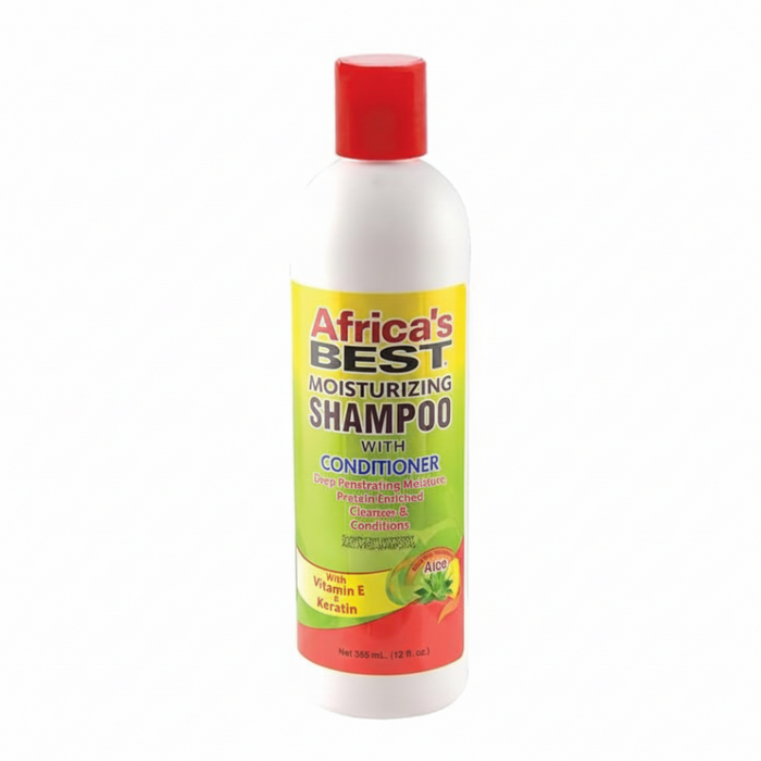 Africa's Best Moisturizing Shampoo With Conditioner 355ml | Hydrate, Detangle & Nourish Hair