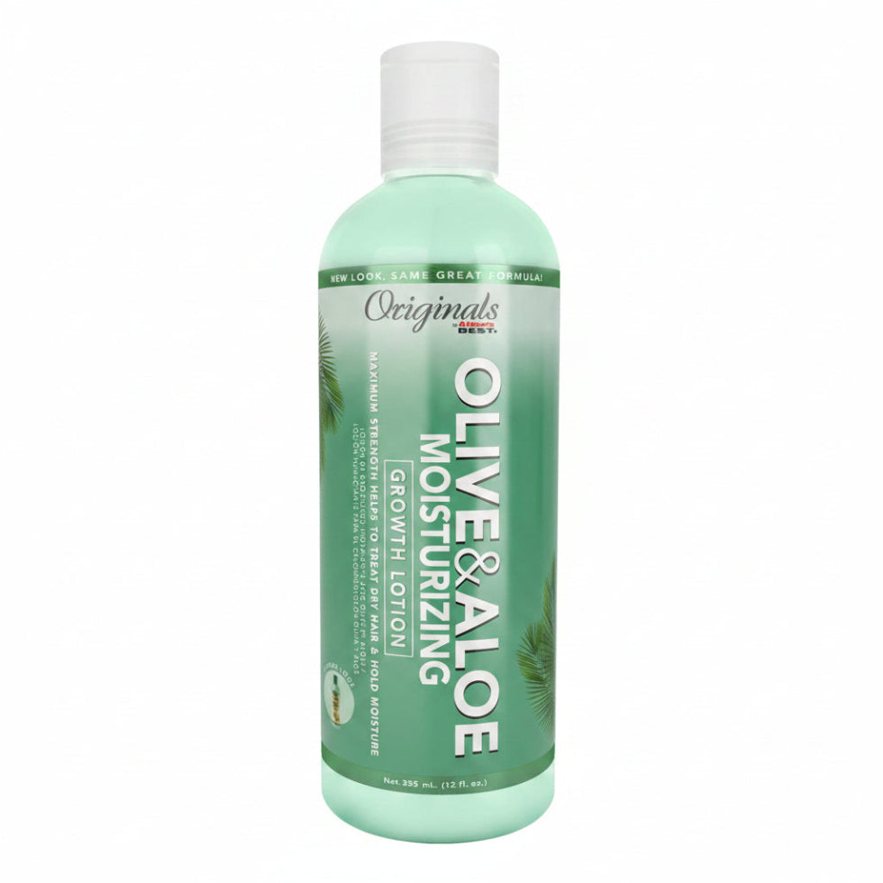 africas best originals olive aloe moisturizing growth lotion hair care soft smooth shiny healthy hair strengthening daily use lotion