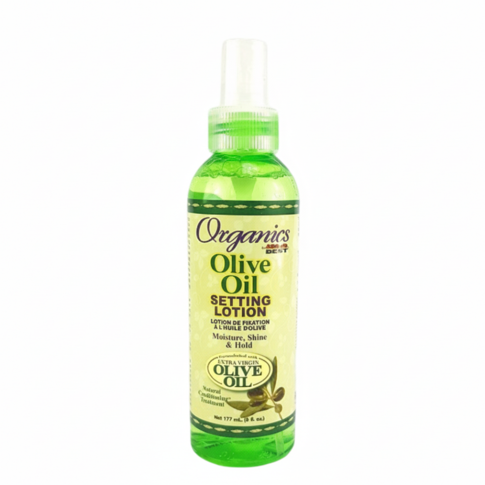 africa's best olive oil setting lotion 177ml firm hold shine styling