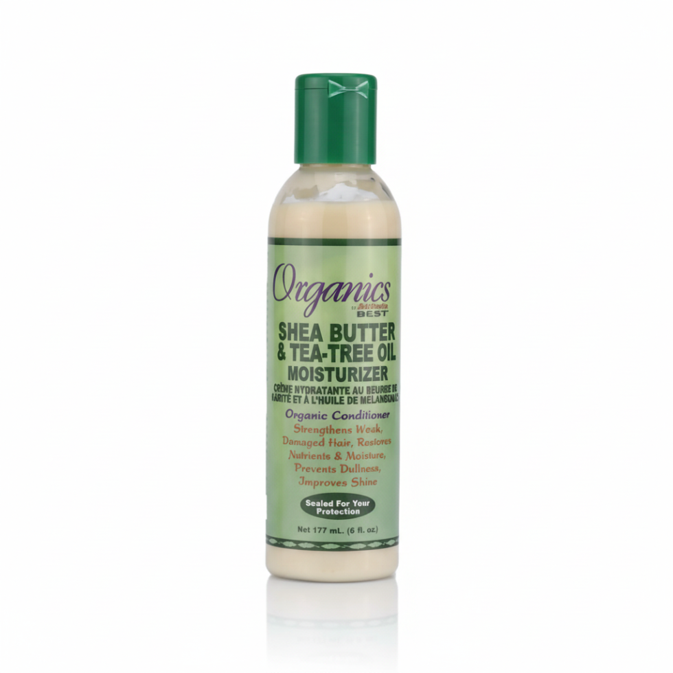 africas best organics shea butter tea tree oil moisturizer hydrating scalp hair soft smooth shiny frizz control daily use hair cream