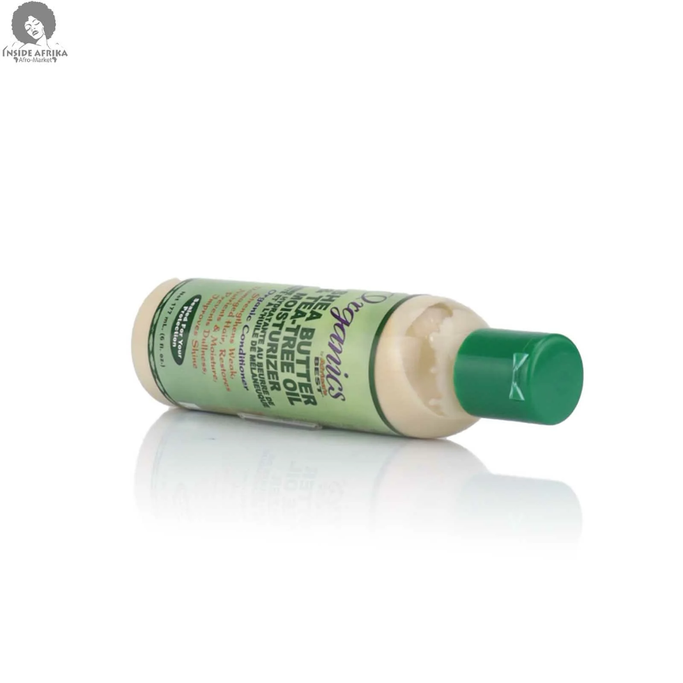 africas best organics shea butter tea tree oil moisturizer hydrating scalp hair soft smooth shiny frizz control daily use hair cream