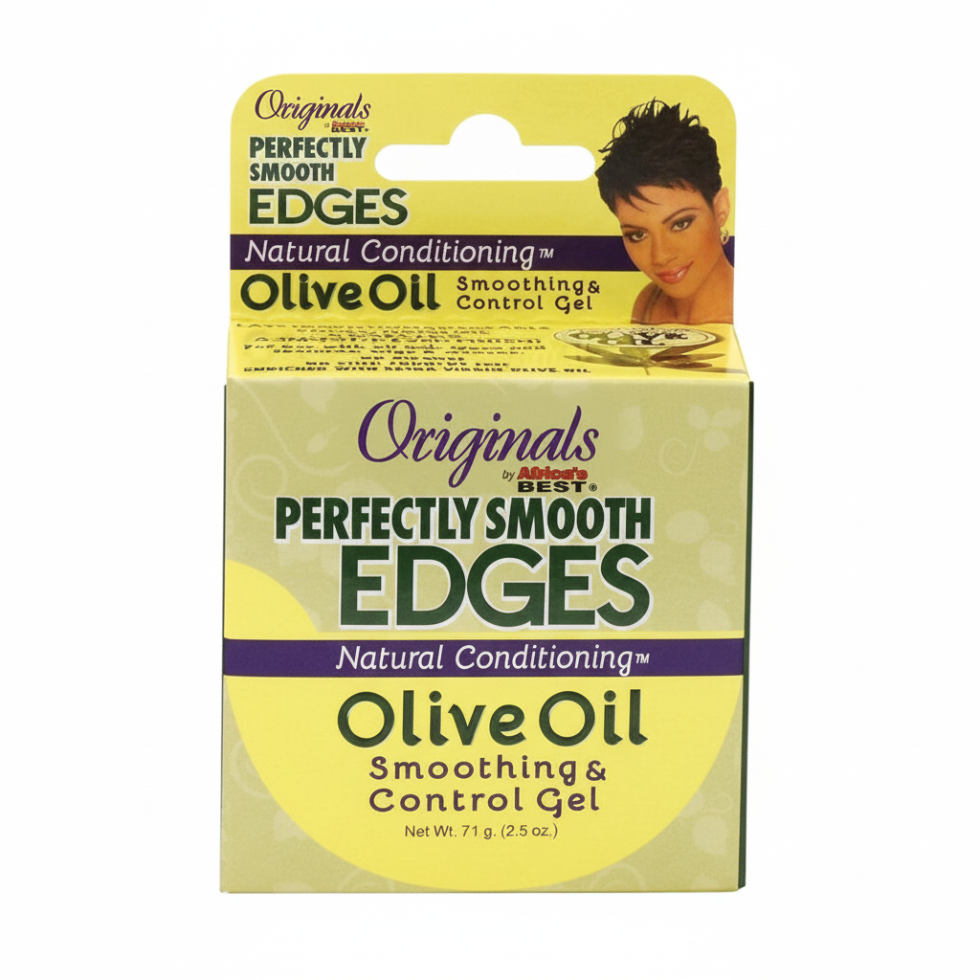 africas best organics smooth edges olive oil gel strong hold edge control sleek frizz free shiny hair styling gel