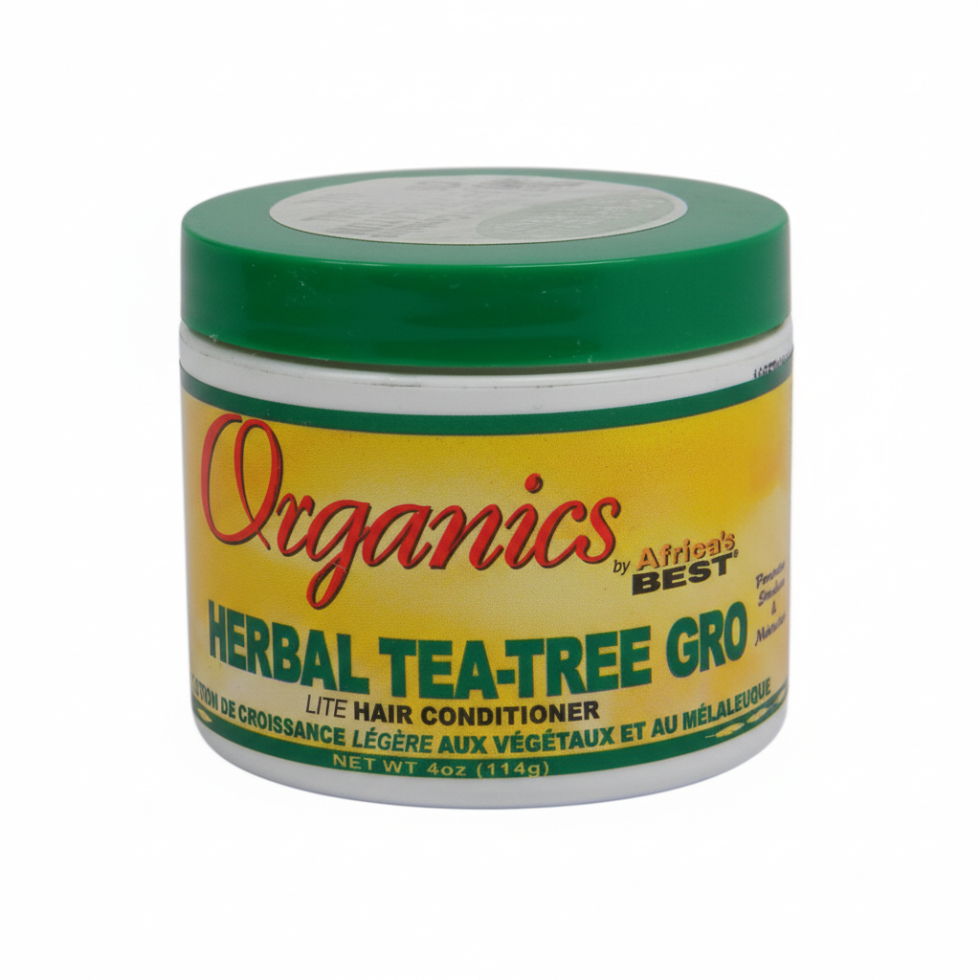 africas best organics herbal tea tree gro lite hair conditioner scalp care lightweight moisturizing strengthening soft shiny healthy hair treatment