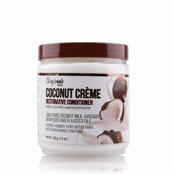 africa's best originals coconut creme restorative conditioner 426g repair hydrate hair