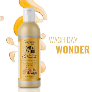 africa's best originals honey & castor co-wash 355ml sulfate-free curl cleanser