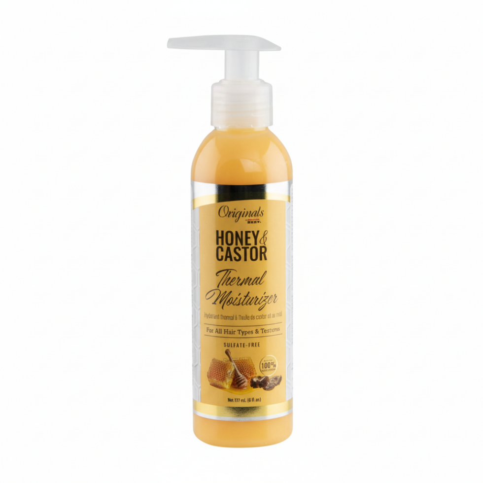 africa's best originals honey castor thermal moisturizer 177ml hydrate protect hair