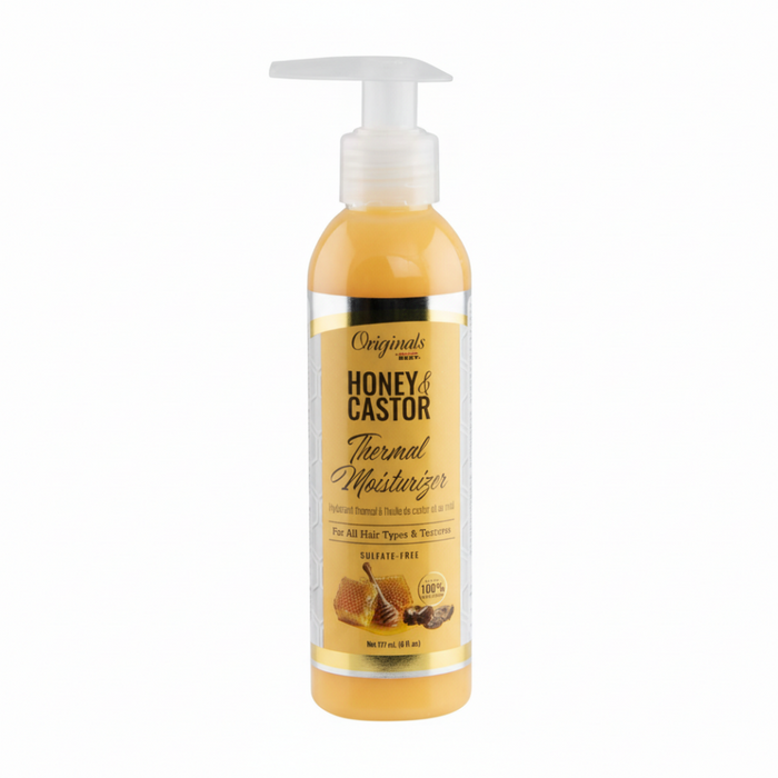 africa's best originals honey castor thermal moisturizer 177ml hydrate protect hair