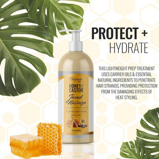 africa's best originals honey castor thermal moisturizer 177ml hydrate protect hair