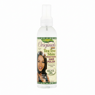 africa's best originals tea-tree shine strengthening hair polish 177ml smooth nourish hair