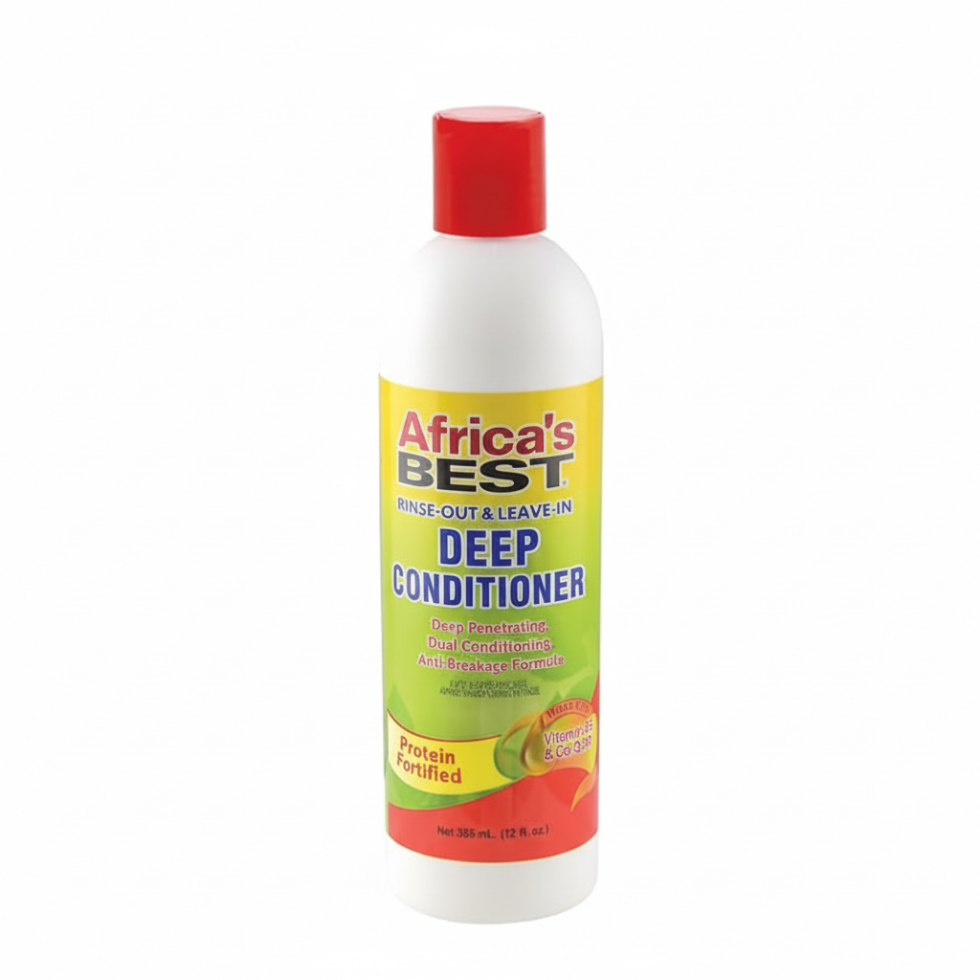 africa's best rinse out & leave-in deep conditioner 355ml hydrate strengthen hair