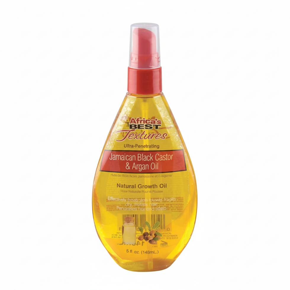 africa's best textures jamaican black castor & argan oil 148ml hair growth care