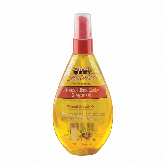 africa's best textures jamaican black castor & argan oil 148ml hair growth care