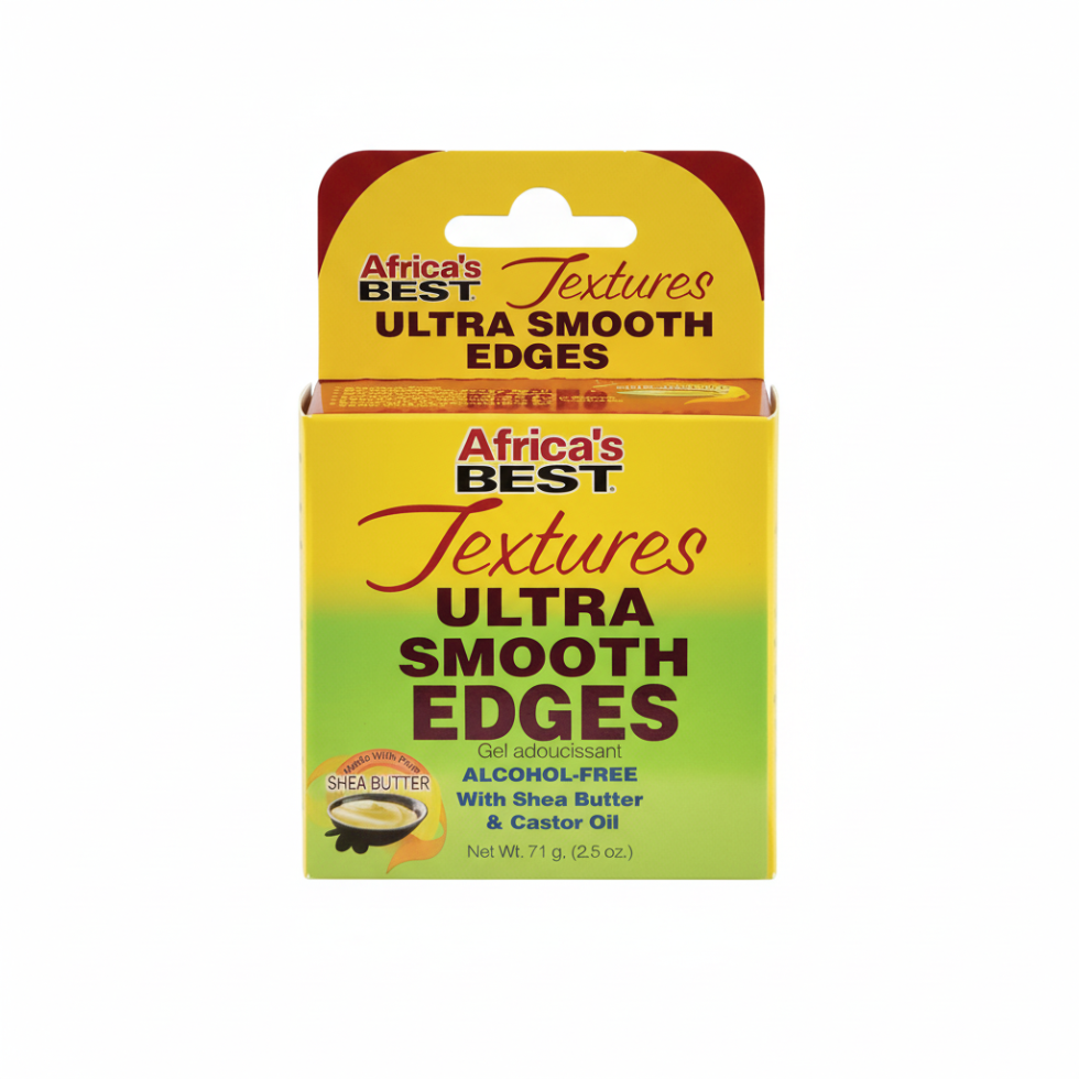 africas best textures ultra smooth edges firm hold edge control gel smooth frizz free sleek shiny hair styling edges gel