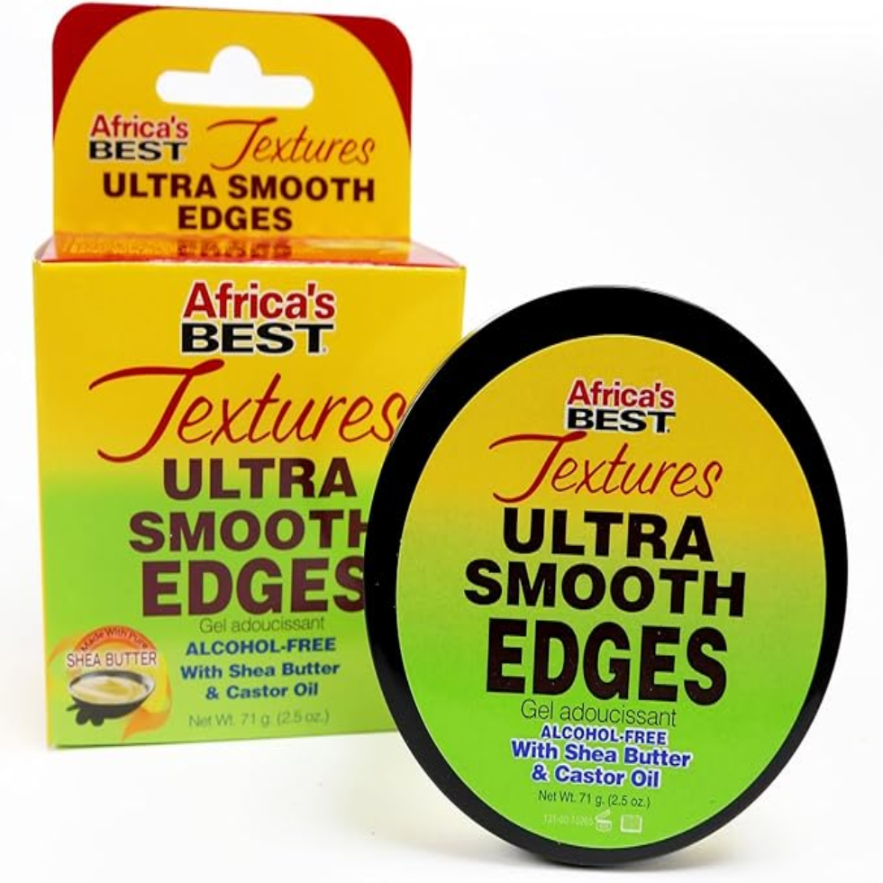 africas best textures ultra smooth edges firm hold edge control gel smooth frizz free sleek shiny hair styling edges gel