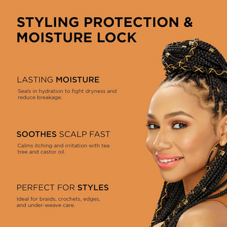 African Pride Black Castor Miracle Hair & Scalp Sealing Oil 177ml- Moisturize & Strengthen