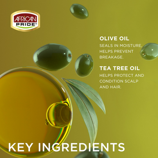 African Pride Olive Miracle Super Hold & Smooth Edges- Control Frizz & Flyaways – 2.25oz