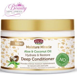 African Pride Aloe & Coconut Oil Deep Conditioner – 340g Repair & Hydrate Curls