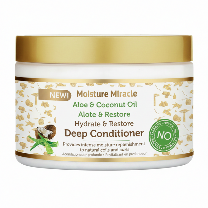 African Pride Aloe & Coconut Oil Deep Conditioner – 340g Hydrate & Restore Curls
