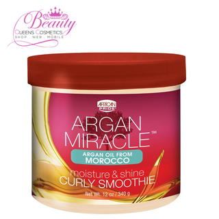 African Pride Argan Miracle Curly Smoothie 12oz- Moisturize, Define & Shine Curls