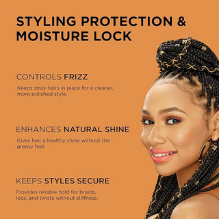 African Pride Black Castor Miracle  Braid LOC & Twist Gel 227g- Smooth & Shine