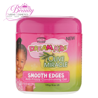 African Pride  Dream Kids Olive Miracle Smooth Edges  Anti-Frizzy Conditioning Gel 170G/6OZ