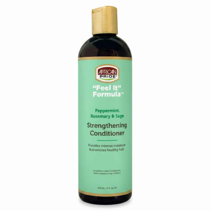 African Pride Feel It Formula Peppermint & Rosemary Strengthening Conditioner – 12oz